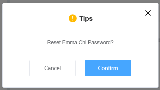 Password Reset Confirmation