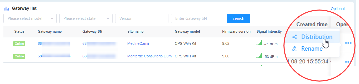 Gateway Management Options