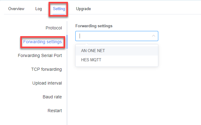 Forwarding Options