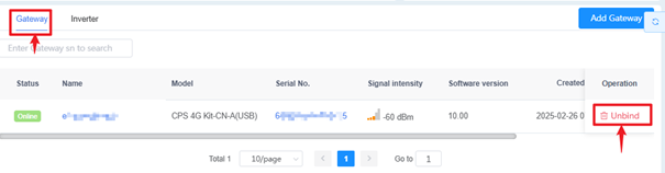 nbind gateway Option