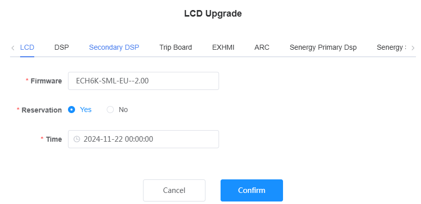 Upgrade Configuration
