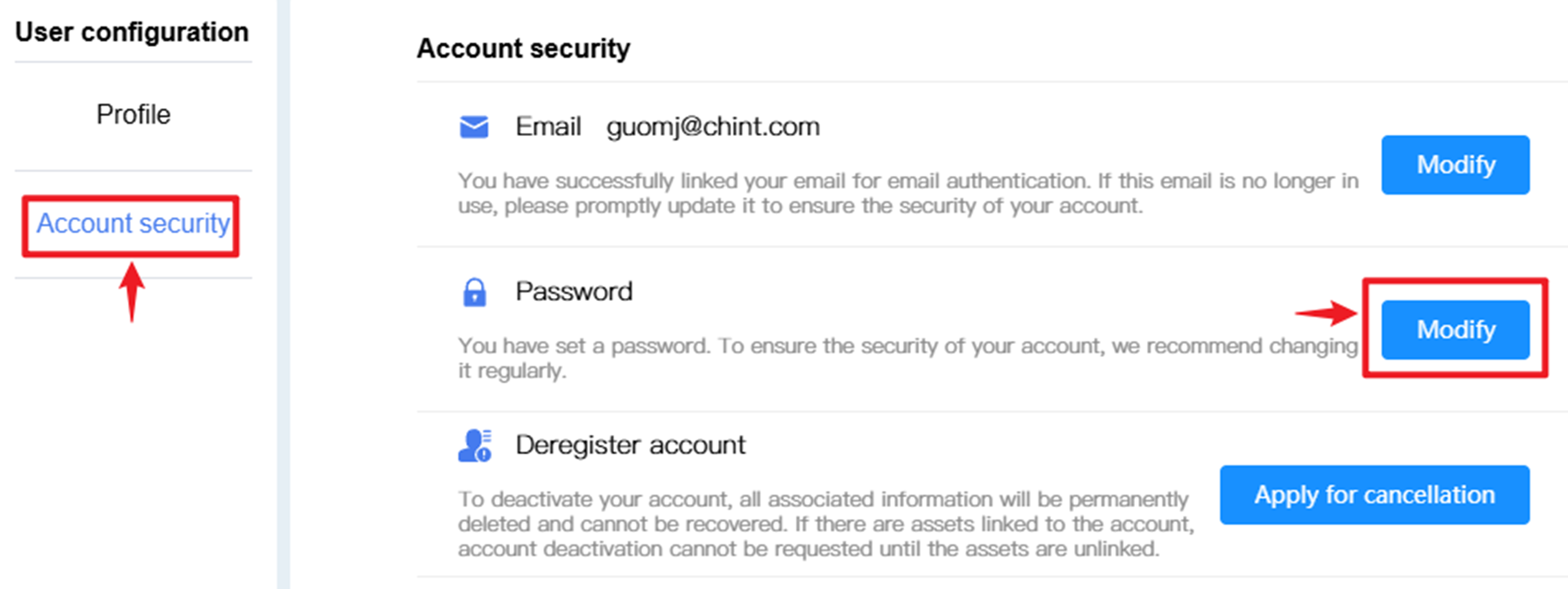 Account Security