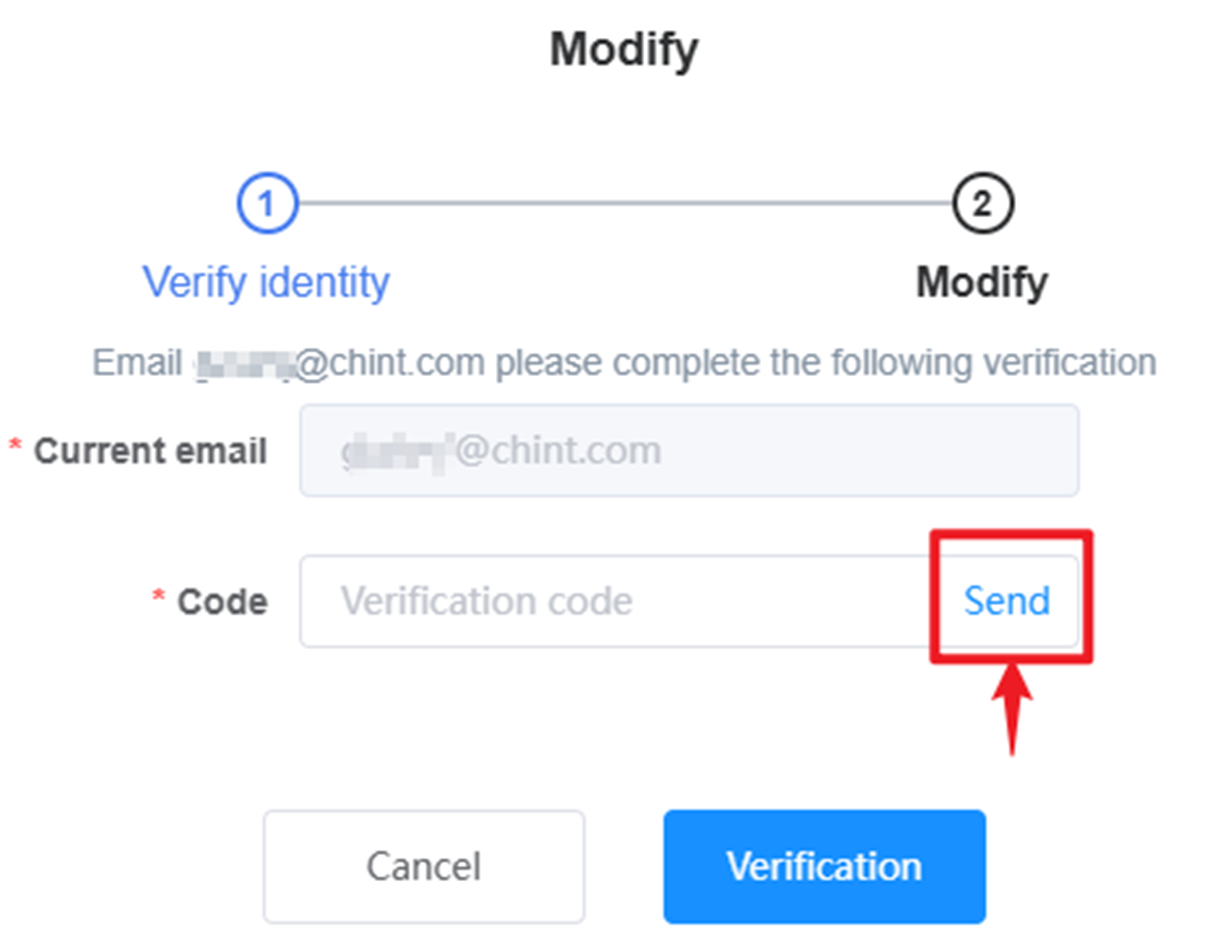 Verification mail